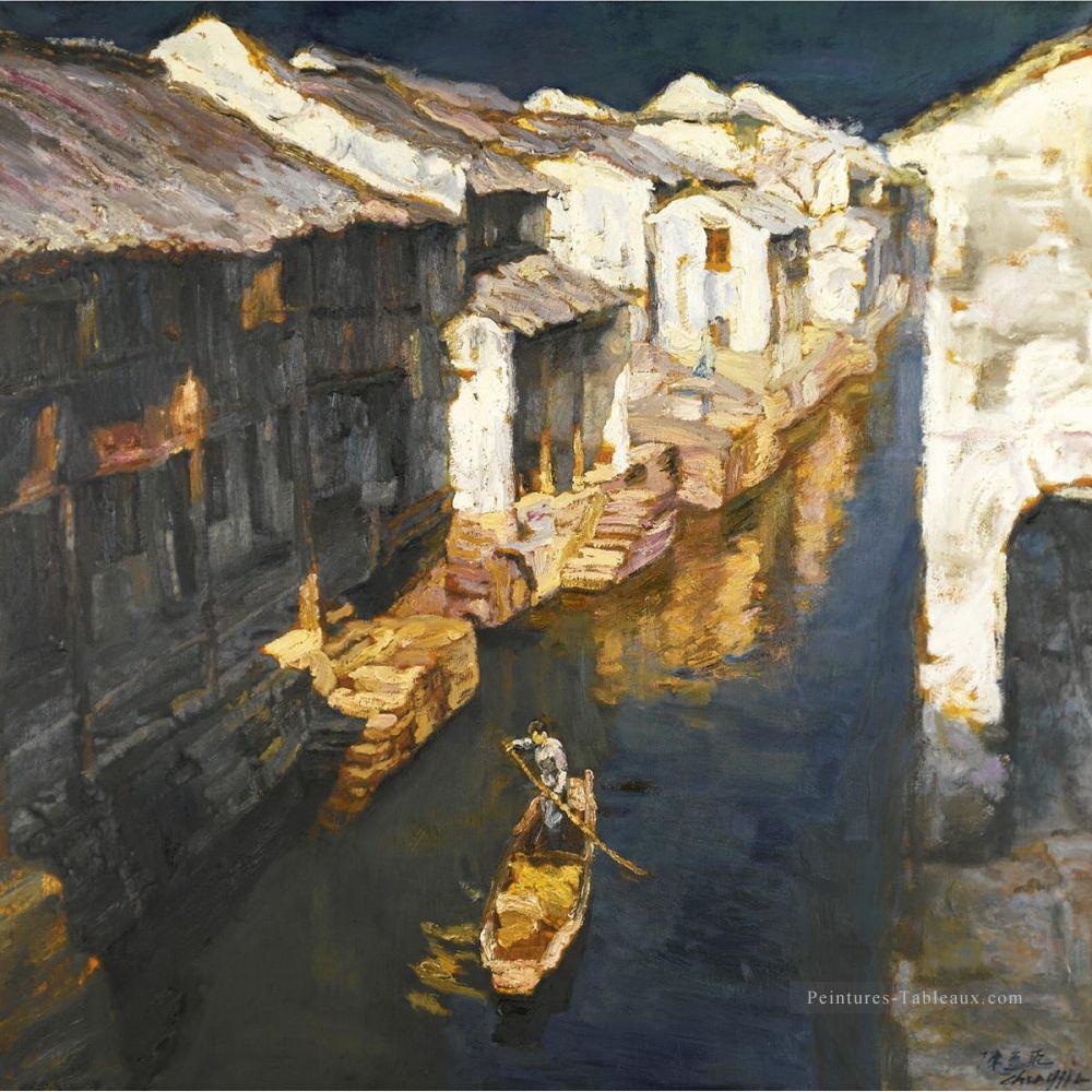 Suzhou paysage chinois Chen Yifei Peintures à l'huile